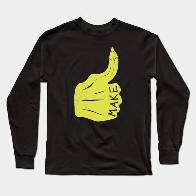 Handmade Long Sleeve T-Shirt by dylmor